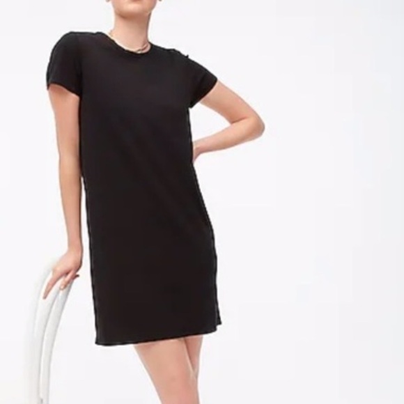 J. CREW Factory NWOT Cotton T Shirt Dress Size Medium in Black - Picture 10 of 10